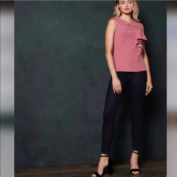 Ted Baker Sleeveless bow top coral sz 0 NWT - Picture 3 of 7